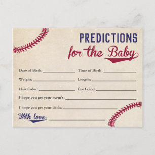 Tarjetas de predicciones para bebé con tema de béi