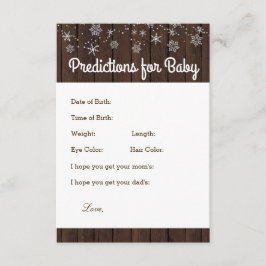 Tarjetas de predicciones y consejos de copo de nie