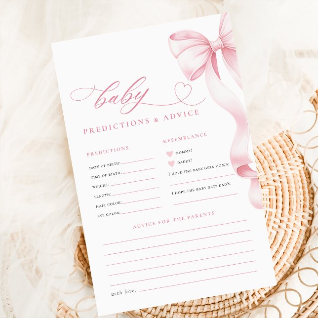 Tarjetas de Predicciones y Consejos para Baby Show (Subido por el creador)