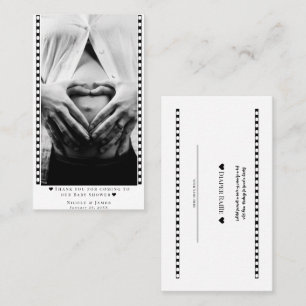 Tarjetas de premio de foto de ducha de bebé de rif