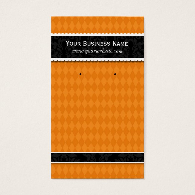 Tarjetas de premio personalizado Tarjetas Naranja  (Frente)