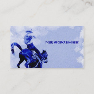 Tarjetas de presentación antiguas Bucking Bronco