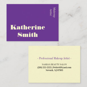 Tarjetas de Presentación, Artista de Maquillaje de