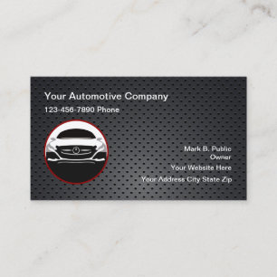 Tarjetas de presentación automotrices