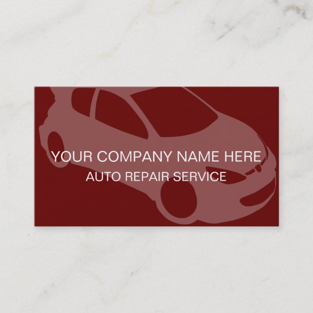 Tarjetas de presentación automotrices (Anverso)