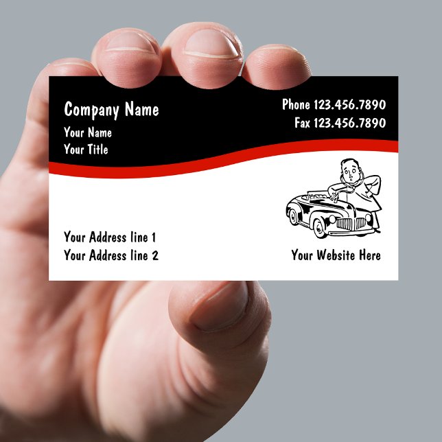 Tarjetas de presentación automotrices (Subido por el creador)
