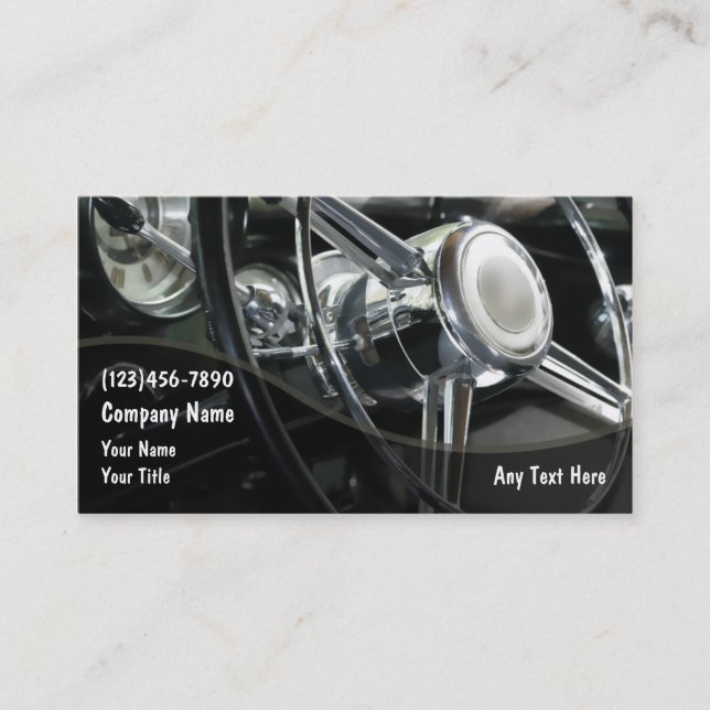 Tarjetas de presentación automotrices (Anverso)