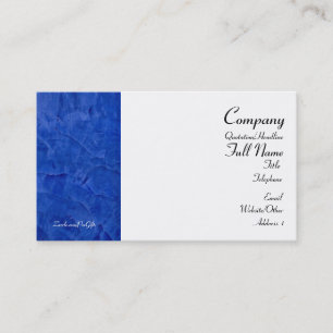 Tarjetas de presentación azul toscano