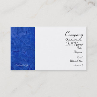 Tarjetas de presentación azul toscano