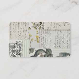 Tarjetas de Presentación Botánicas Francesas