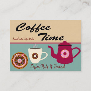 Tarjetas de presentación, Café Nueces Frijoles Pan