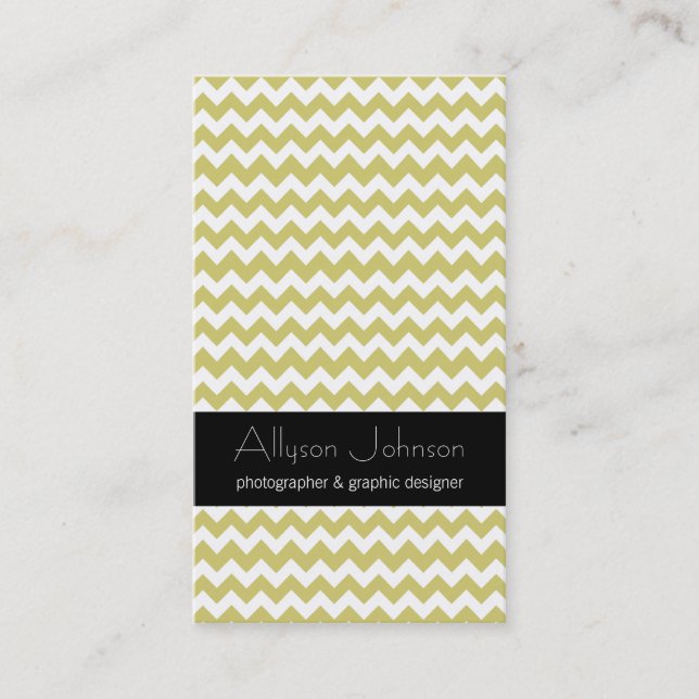 Tarjetas de presentación Chevron Design (Anverso)