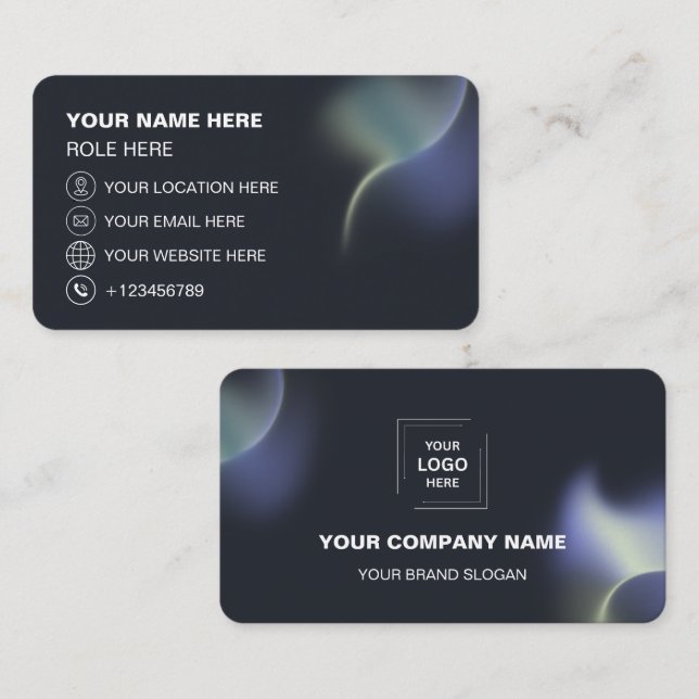 Tarjetas de Presentación Código QR Personalizado M (Anverso / Reverso)