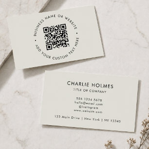 Tarjetas de presentación con código QR Tarjeta e