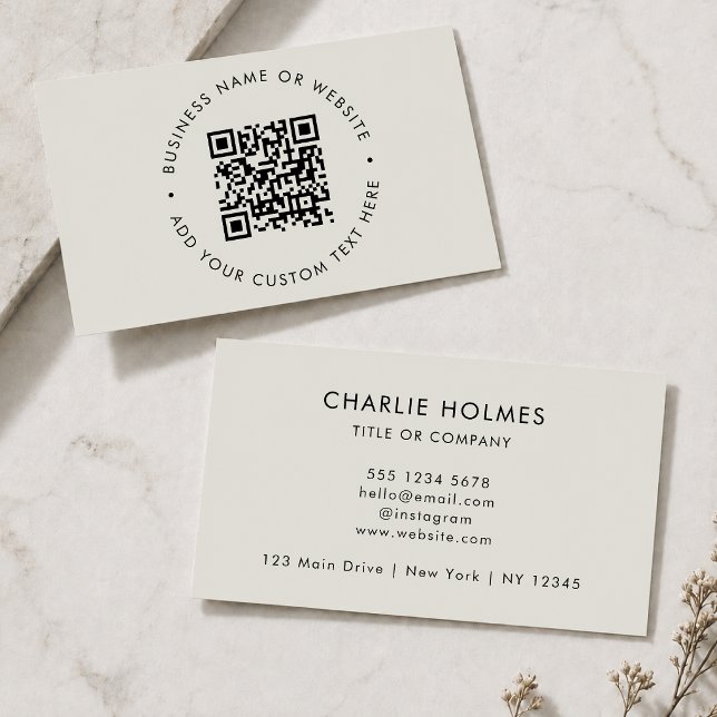 Tarjetas de presentación con código QR | Tarjeta e (Interactive editable QR code business cards to promote your business, products or services.)