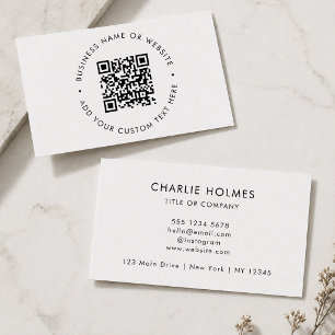 Tarjetas de presentación con código QR   Tarjeta m
