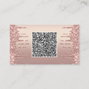 Tarjetas de presentación con código QR y brillo en