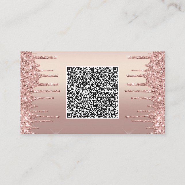 Tarjetas de presentación con código QR y brillo en (Anverso)