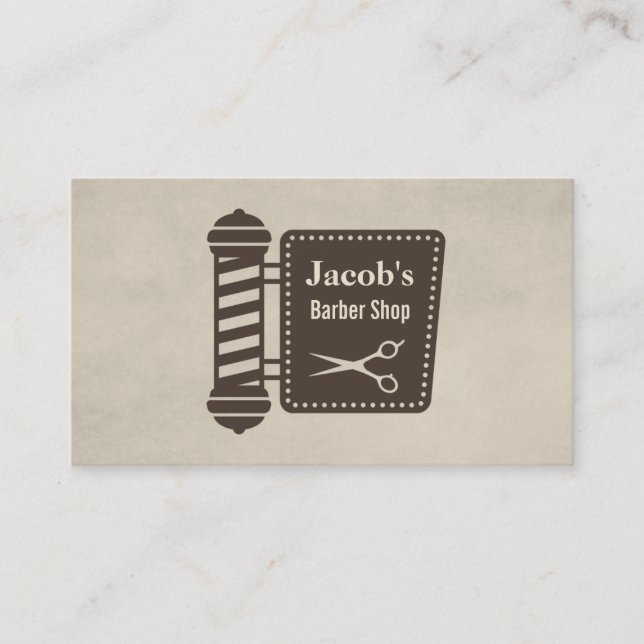 Tarjetas de presentación con icono de tijeras de l (Anverso)