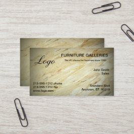 Tarjetas de presentación con logotipo de mármol cl