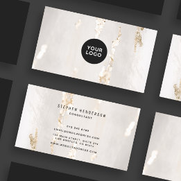 Tarjetas de presentación con logotipo de papel de 