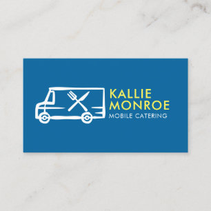 Tarjetas de presentación con logotipo para camione