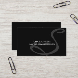Tarjetas de Presentación con Monograma Modernas y
