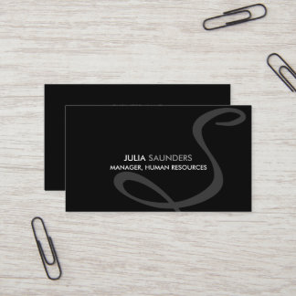 Tarjetas de Presentación con Monograma Modernas y 