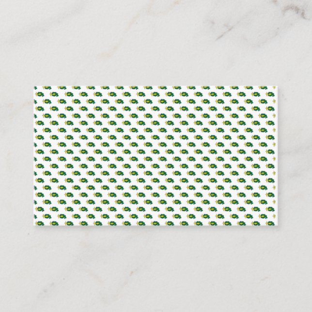 Tarjetas de presentación con patrón de tortuga lin (Anverso)
