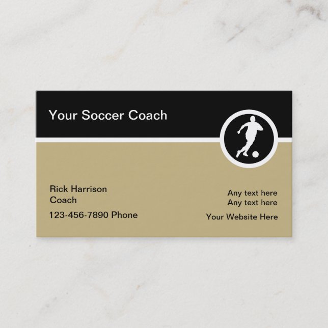 Tarjetas de presentación con tema de fútbol (Anverso)