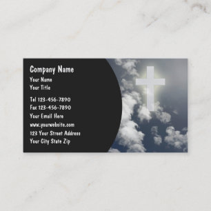 Tarjetas de presentación cristianas