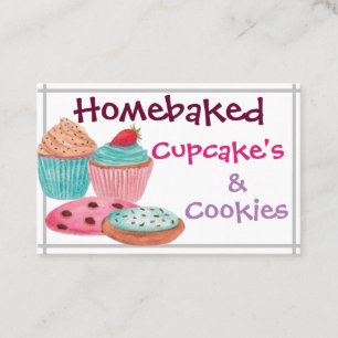 Tarjetas de presentación - Cupcake's & Cookies cas