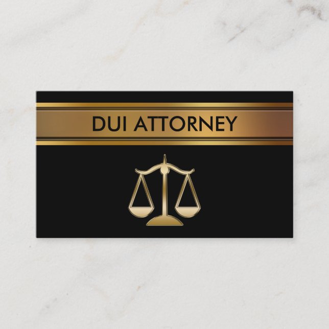 Tarjetas de presentación de abogado de DUI (Anverso)