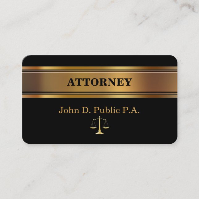 Tarjetas de presentación de abogados (Anverso)
