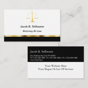 Tarjetas de Presentación de Abogados