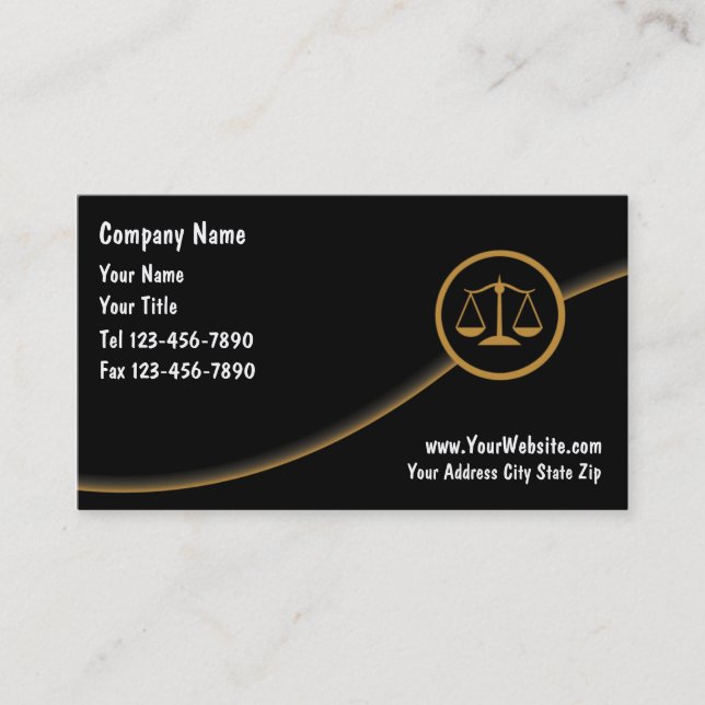 Tarjetas de Presentación de Abogados (Anverso)