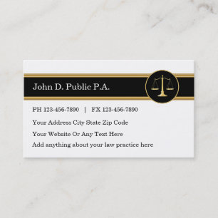 Tarjetas de presentación de abogados