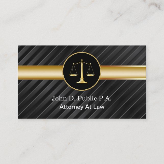 Tarjetas de presentación de abogados (Anverso)