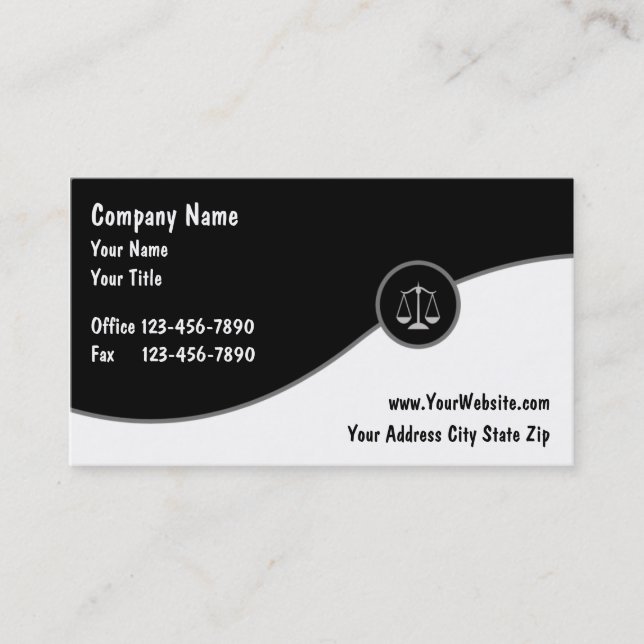 Tarjetas de Presentación de Abogados (Anverso)