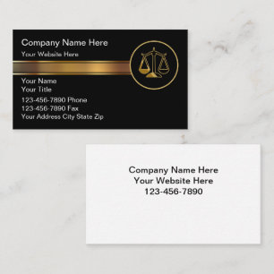 Tarjetas de presentación de abogados