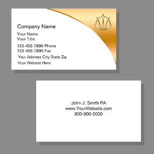 Tarjetas de presentación de abogados