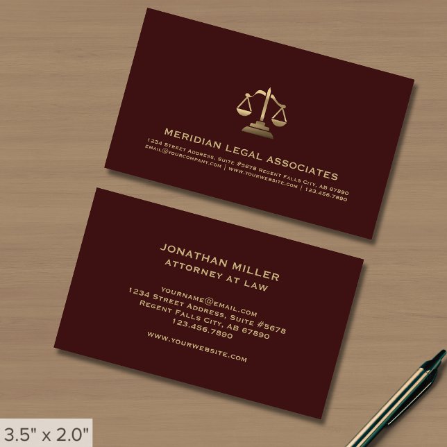 Tarjetas de presentación de abogados (Subido por el creador)