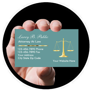 Tarjetas de presentación de abogados