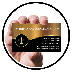 Tarjetas de presentación de abogados