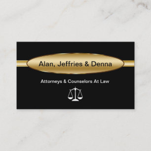 Tarjetas de presentación de abogados