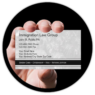 Tarjetas de presentación de abogados de inmigració