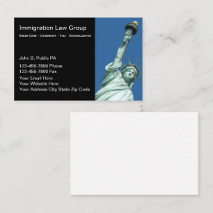 Tarjetas de presentación de abogados de inmigració