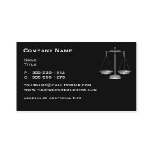 Tarjetas de presentación de abogados de la Oficina