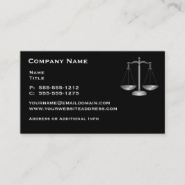 Tarjetas de presentación de abogados de la Oficina