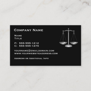 Tarjetas de presentación de abogados de la Oficina